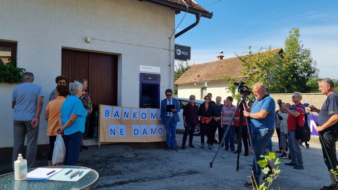 Svojo odločenost so pokazali na protestnem shodu. FOTOGRAFIJE: Oste Bakal
