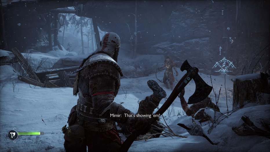 Fotografija: Kratos s svojo legendarno sekiro. FOTO: Staš Ivanc
