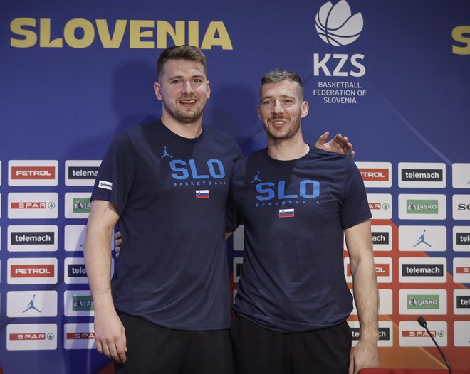 Luka Dončić in Goran Dragić nista bila uspešna na evropskem prvenstvu. FOTO: Jože Suhadolnik, Delo
