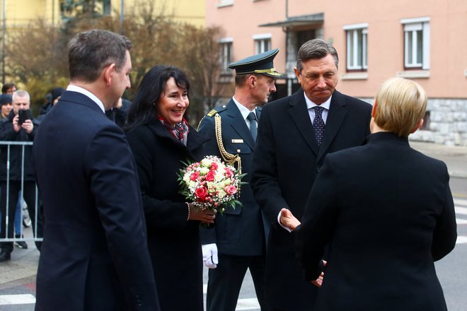 Nataša Pirc Musar in Borut Pahor FOTO: Borut Zivulovic Reuters
