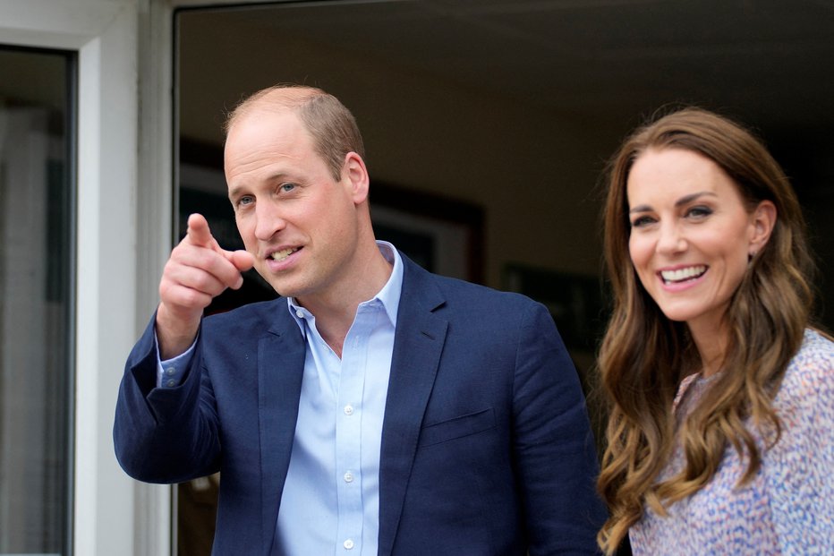 Fotografija: Valižanski princ William in princesa Kate. FOTO: Pool Reuters
