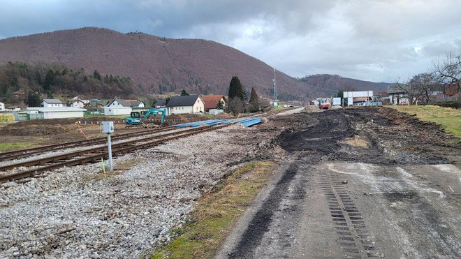 Gradbišče v Šmartnem ob Paki .FOTO: Janko Pirnat
