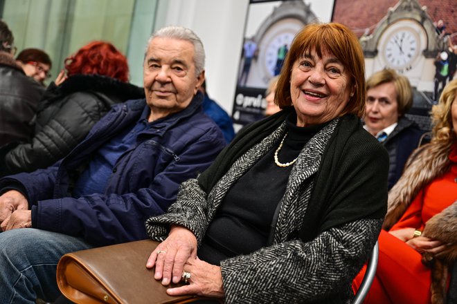 Nekdanji veterinar in oče mariborskega župana Aleksander Arsenovič z ženo Alemko
