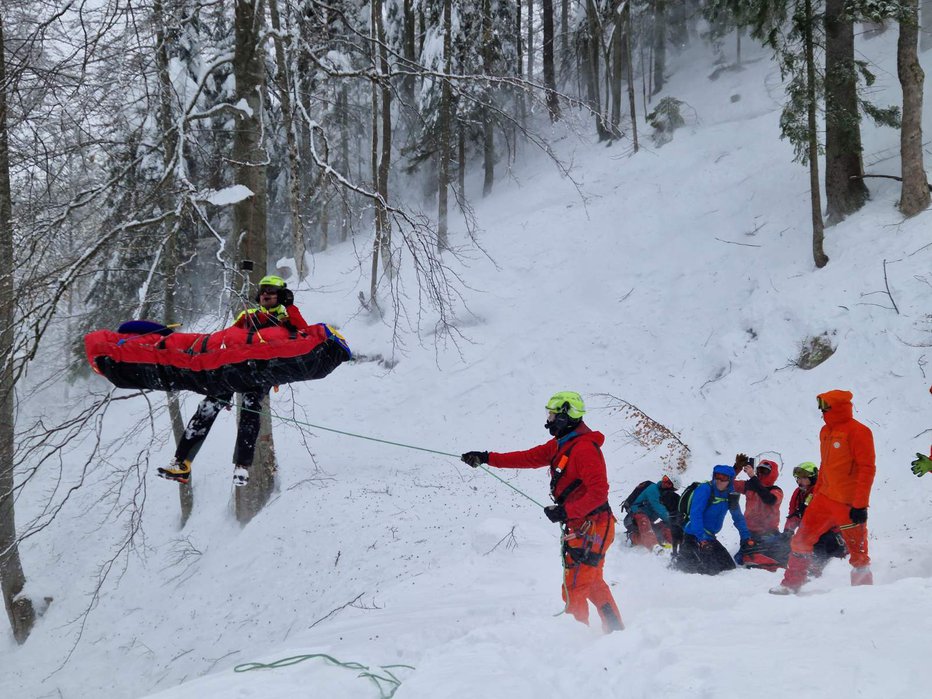 Fotografija: Uspešna reševalna akcija je stekla hitro. 
