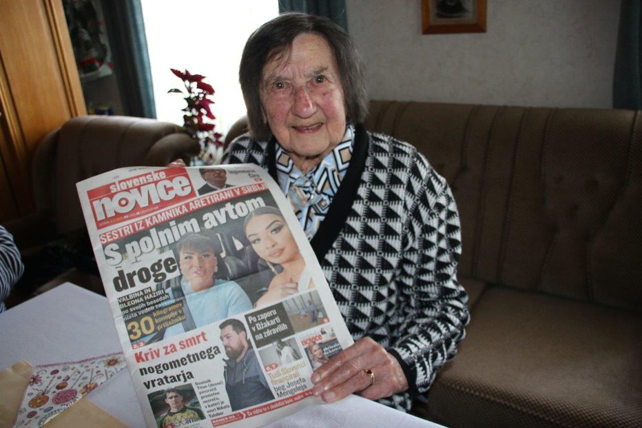 Fotografija: Apolonija je naročnica na Slovenske novice prav od začetka izhajanja. FOTOGRAFIJE: Ludvik Kramberger
