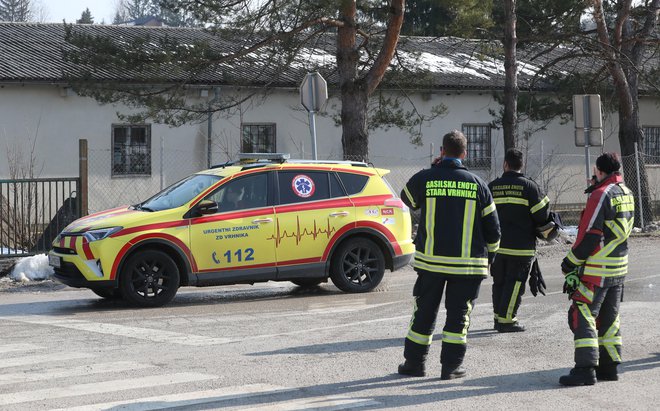 Slo., Stara Vrhnika, 17.2.2023, eksplozija v podjetju Hamex, foto: Dejan Javornik FOTO: Foto: Dejan Javornik
