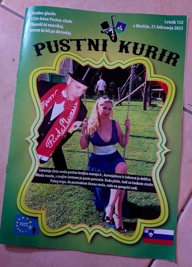 Razgrabljeni časopis Pustni kurir
