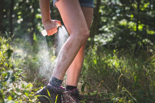 Ob vsakem izletu v naravo se zaščitimo z repelenti. FOTO: Getty Images/iStockphoto