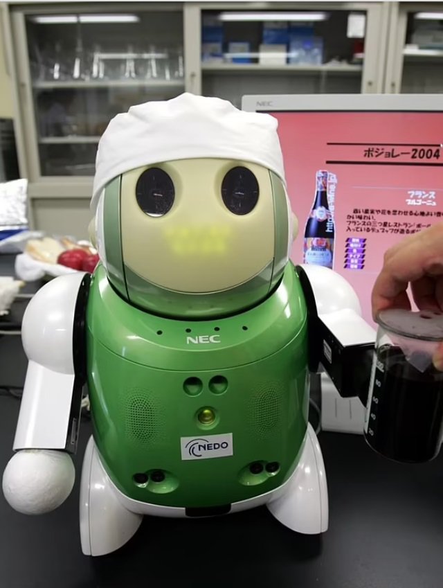 Robot je okus človeške roke opisoval kot šunko oziroma pršut. FOTO: NEC System technologies