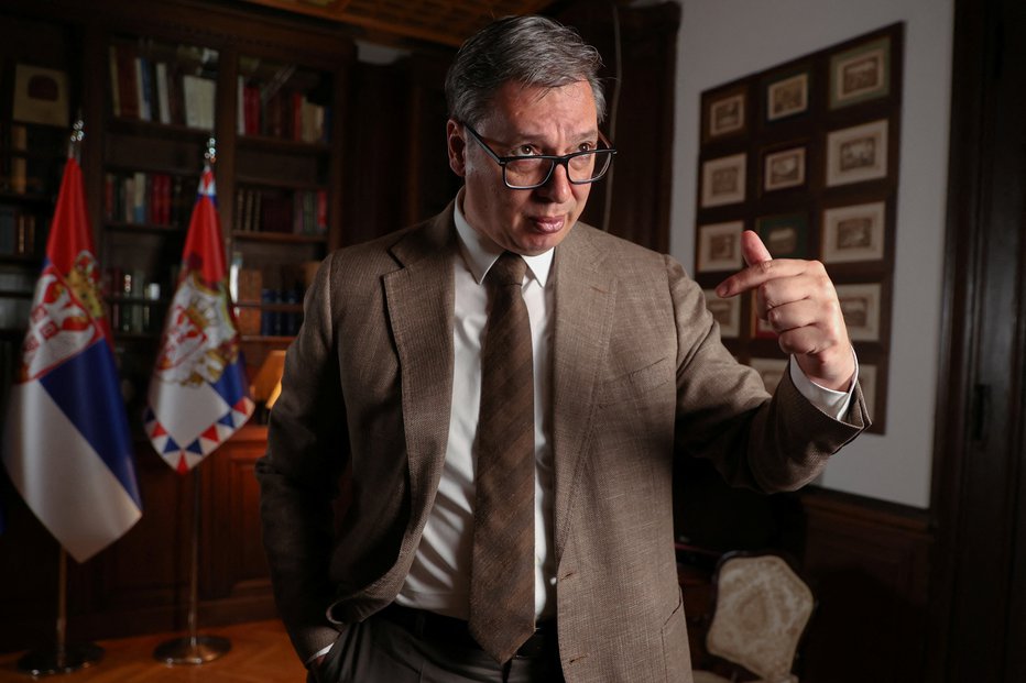 Fotografija: Srbski predsednik Aleksandar Vučić. FOTO: Zorana Jevtic Reuters