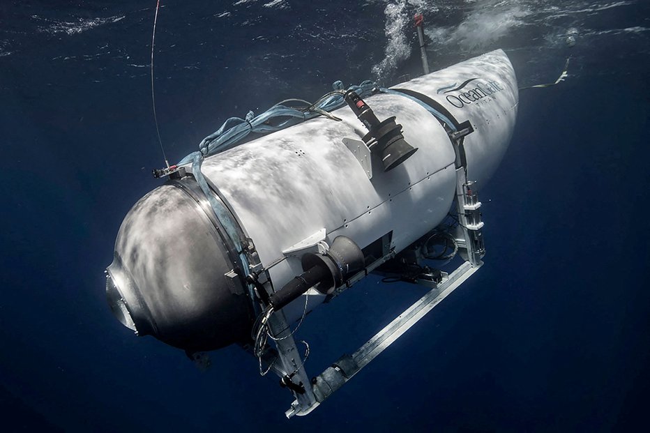 Fotografija: Fotografija podmornice Titan. FOTO: Oceangate Expeditions Via Reuters