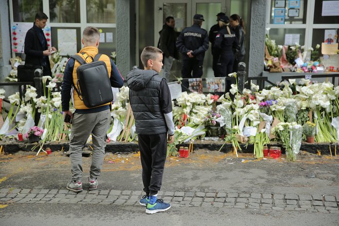 Kosta je streljal na Osnovni šoli Vladimirja Ribnikarja  FOTO: Jože Suhadolnik