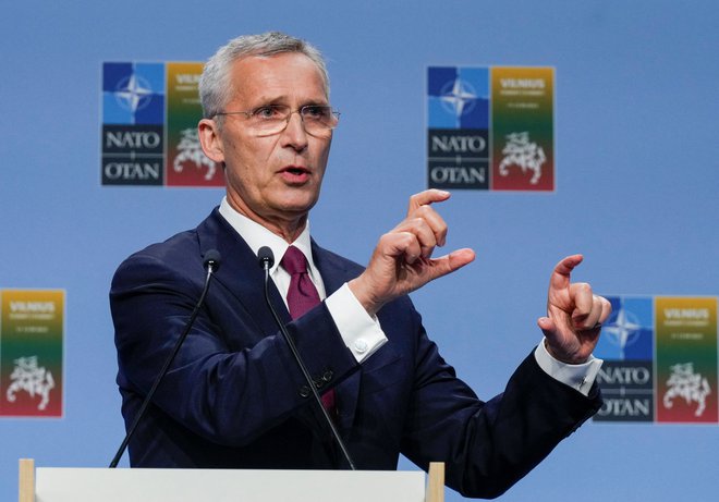 Stoltenberg: Z voditelji smo ponovno potrdili, da bo Ukrajina postala članica Nata. FOTO: Ints Kalnins Reuters