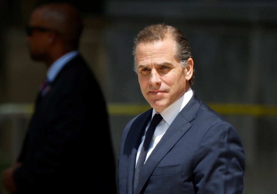 Fotografija: Hunter Biden krivde na koncu ni priznal. FOTO: Jonathan Ernst/Reuters