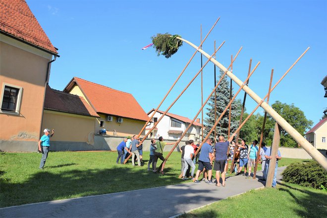 Takšno postavljanje je zelo zahtevno. FOTO: Darko Naraglav