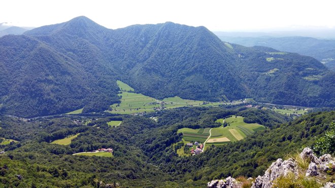 Pogled na dolino Savinje je čudovit.