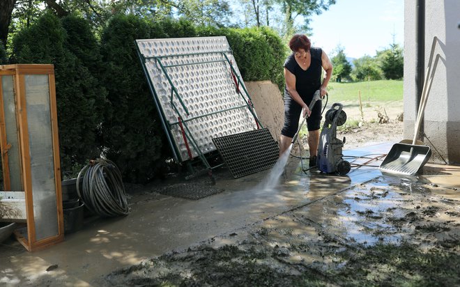 Posledice poplav v Letušu 7. 8. 2023 FOTO: Blaž Samec