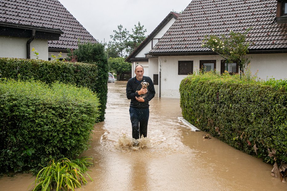 Fotografija: Takšni prizori so bili 4. avgusta v Sneberjah. FOTO: Voranc Vogel