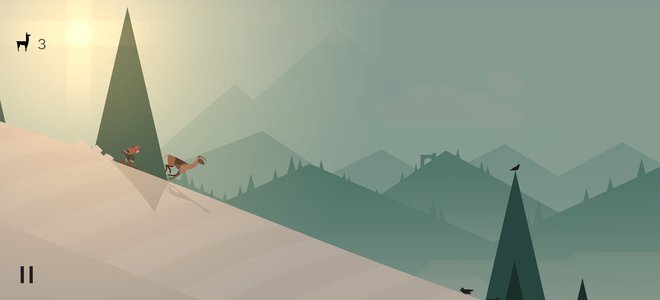 Alto's Adventure je zabavna igra v podžanru spuščanja po hribu. FOTO: Staš Ivanc