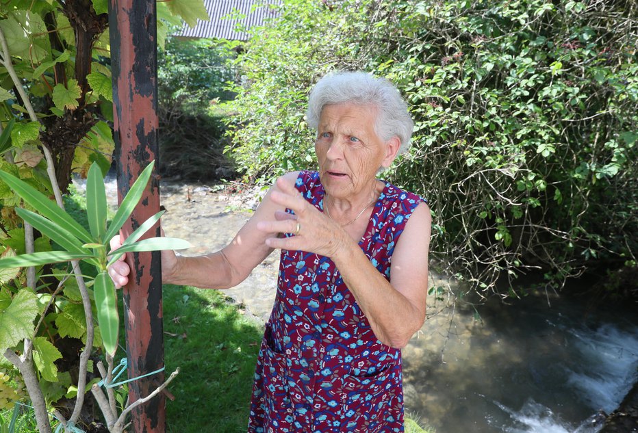 Fotografija: Ana Balantič pravi, da jo je tokrat rešila soseda Maria. FOTO: Dejan Javornik