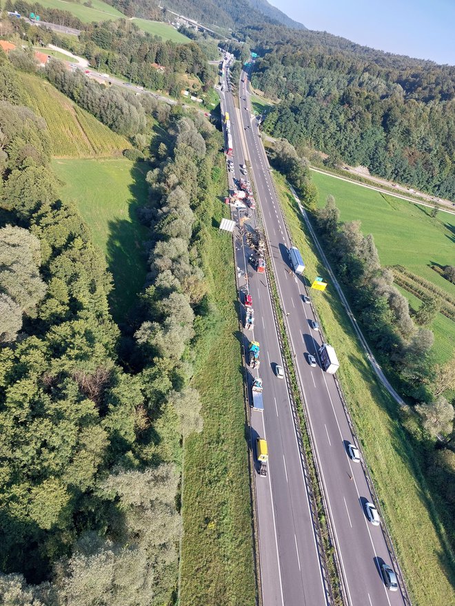 Južna ljubljanska obvoznica. FOTO: Policija