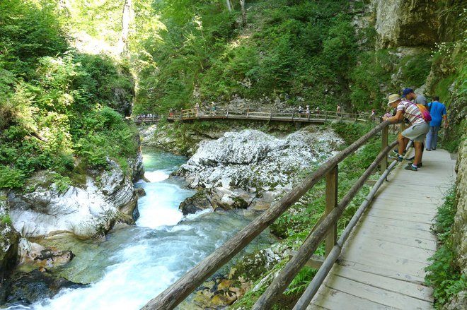 Z Bleda gremo lahko peš v Vintgar. FOTO: Primož Hieng