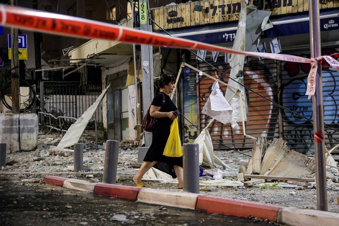 Porušene stavbe v Tel Avivu. FOTO: Itai Ron, Reuters