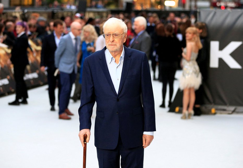 Fotografija: Michael Caine na premieri Kralja tatov leta 2018 v Londonu FOTO: James Akena/Reuters