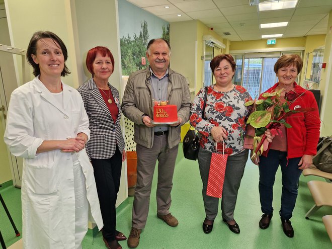 Mariji so čestitali Mojca Šimc, Danica Novak Malnar, Andrej Kastelic in Slavi Derganc.