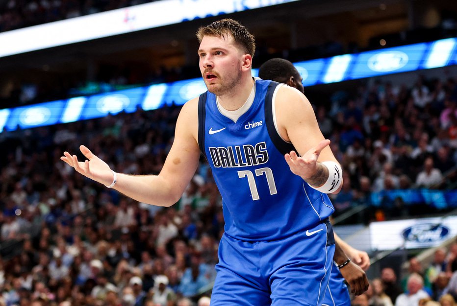 Fotografija: Tudi Luko Dončića je presenetil razplet tekme. FOTO: Kevin Jairaj, USA Today Sports