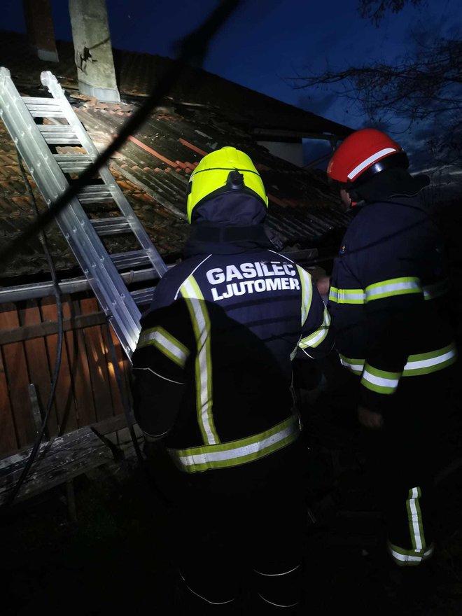 Gasilci so preprečili še višjo materialno škodo. FOTO: Pgd Razkrižje