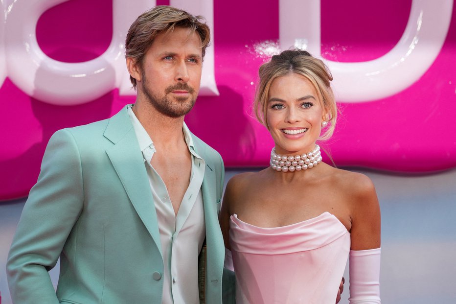 Fotografija: Margot Robbie in Ryan Gosling FOTO: Maja Smiejkowska Reuters