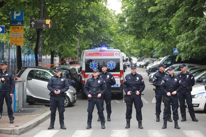 Pod streli je umrlo devet otrok in varnostnik. FOTO: Milos Tesic/ataimages/pixsell