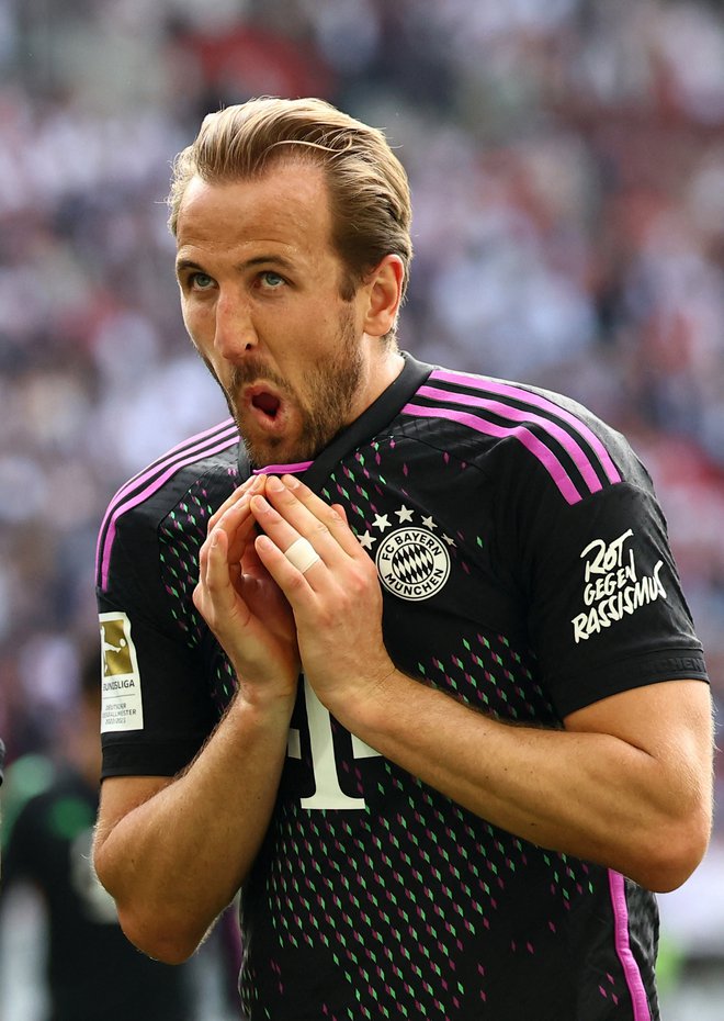 Harry Kane je prvi strelec Bayerna. FOTO: Kai Pfaffenbach/Reuters