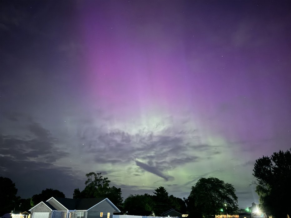 Fotografija: Aurora borealis nad Ohiom FOTO: Ryan Prewitt Afp