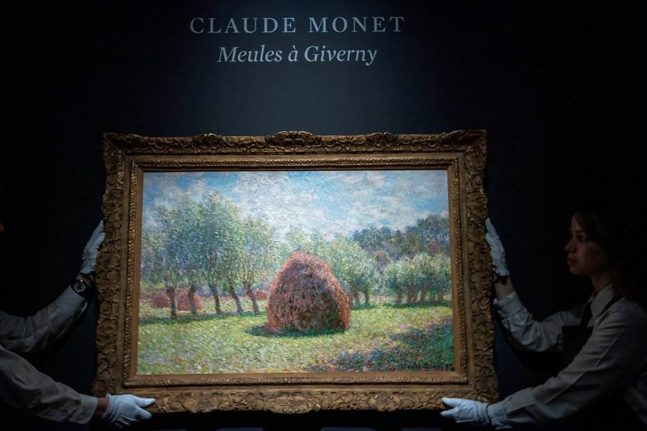 Fotografija: Kopice pri Givernyju je francoski impresionist Claude Monet naslikal leta 1893. FOTO: Eduardo Munoz/Reuters