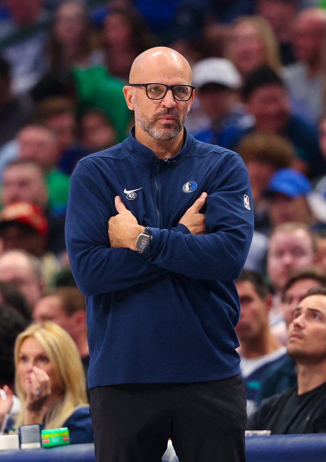 Zadovoljen je bil tudi Jason Kidd, trener moštva Dallas Mavericks. FOTO: Kevin Jairaj/Usa Today Sports