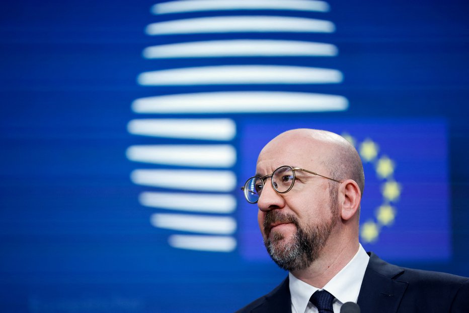 Fotografija: Predsednik Evropskega sveta Charles Michel. FOTO: Johanna Geron Reuters