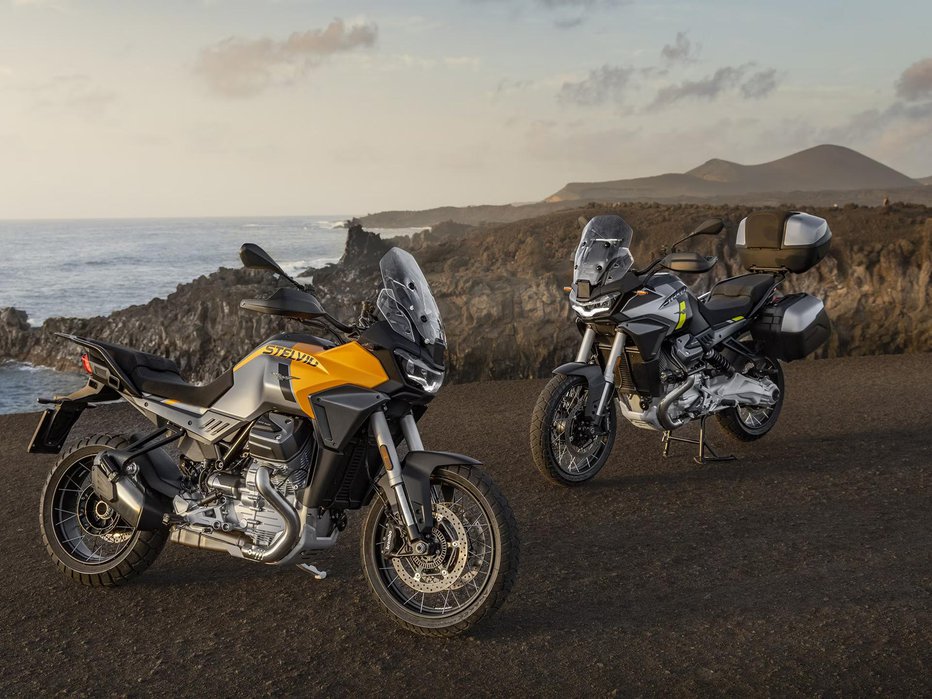 Fotografija: Potovalni enduro stelvio je nastal na podlagi športnega potovalnika V100 mandello. FOTO: Moto Guzzi