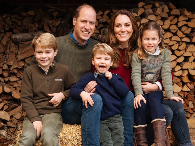 Kate in William z otroki. FOTO: Matt Porteous Pa