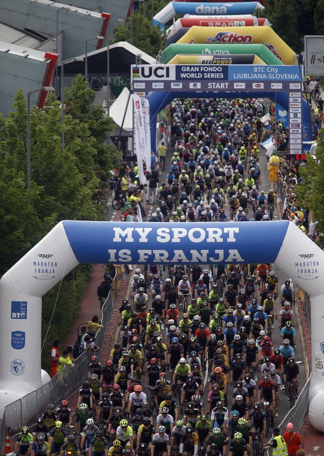 Maraton Franja vsako leto privabi več tisoč navdušenih kolesarjev. FOTO: Blaž Samec