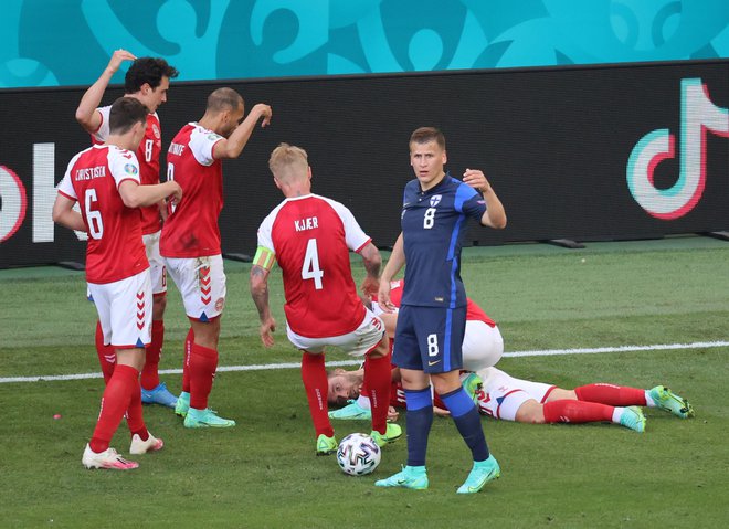 Pred tremi leti je življenje Christiana Eriksena po srčnem zastoju viselo na tanki nitki. FOTO: Wolfgang Rattay/Reuters