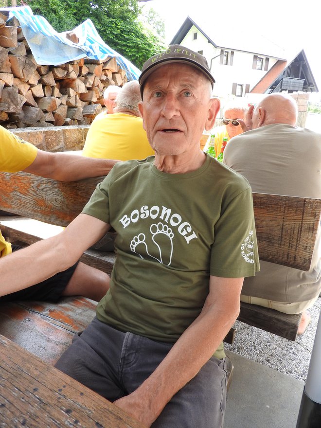 Franc Koželj je bil že na šestih pohodih, letos je bil navdušen nad idealnimi razmerami za hojo.