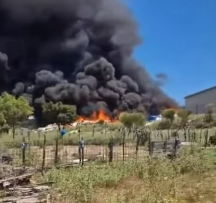 Fotografija: Današnji požar na Cresu. FOTO: zaslonski posnetek/YouTube