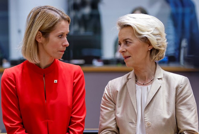 Kaja Kallas in Ursula von der Leyen. FOTO: Johanna Geron/Reuters