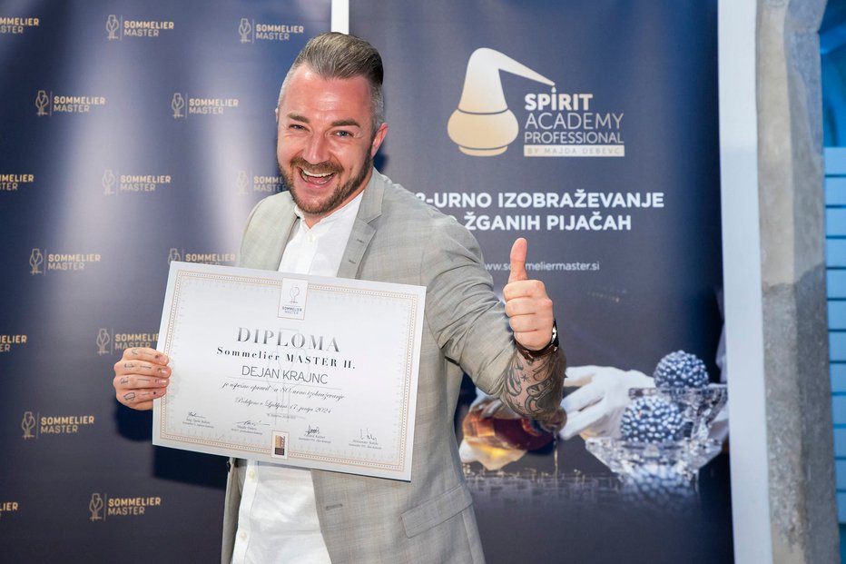 Fotografija: Dejan Krajnc je sommelier master druge stopnje. FOTO: Tadej Majhenič