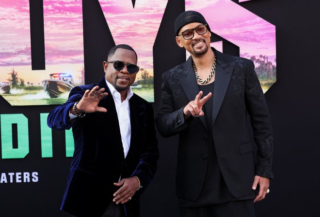 Martin Lawrence in Will Smith na premieri novih Podlih fantov v Los Angelesu FOTO: Mario Anzuoni/Reuters