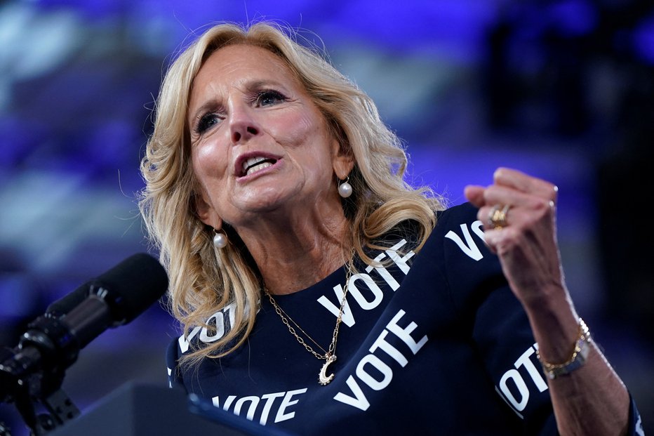 Fotografija: Nekdanji mož o Jill Biden nima najlepšega mnenja. FOTO: Elizabeth Frantz/Reuters