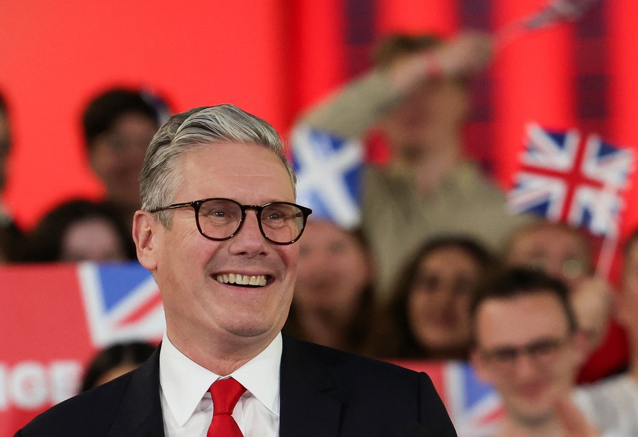 Fotografija: Keir Starmer, novi britanski premier. FOTO: Suzanne Plunkett Reuters