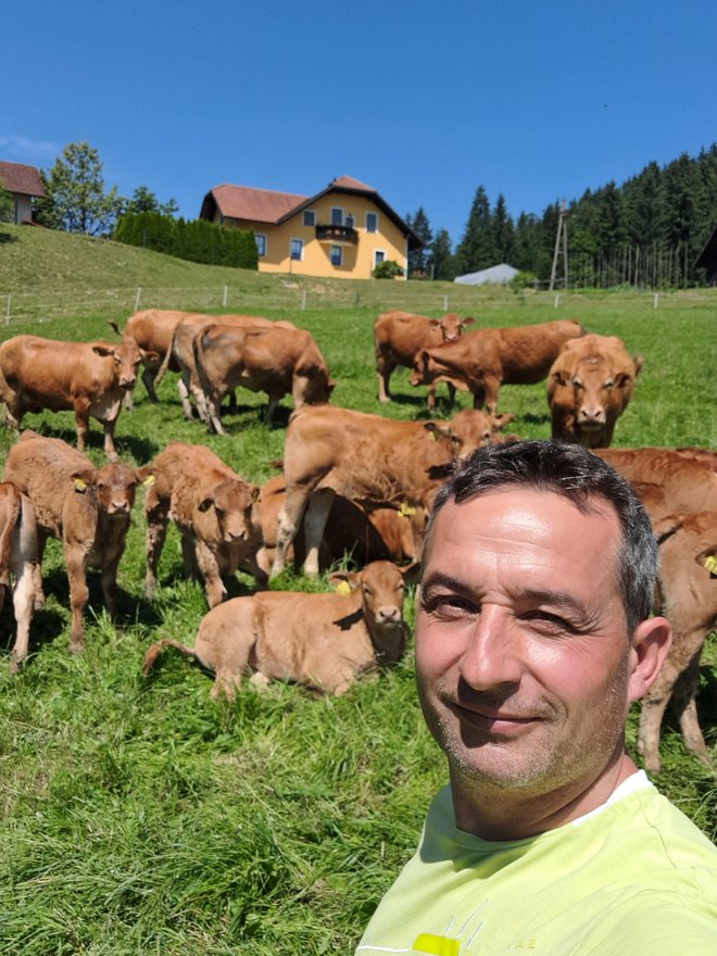 Boštjan Mežnar kmetuje v Florjanu pri Šoštanju.